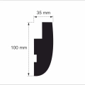 Lichtleiste LED, Stuckleiste für indirekte Beleuchtung , OL-6